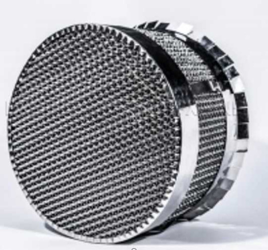 Opakowanie z blachy falistej, AISI 304, 125X, Metal Corrugated Plate Packing