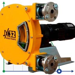 Przemysłowa pompa wężowa JXHIN-32-CI+SS-F-NBR-P, 1.65 m3/h, 1,5 kW, 16 bar, 380V