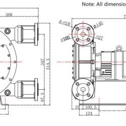 Przemysłowa pompa wężowa JXHIN-32-CI+SS-F-NBR-P, 1.65 m3/h, 1,5 kW, 16 bar, 380V