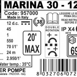 MARINA 30-12V pompa pierścieniowa cieczy
