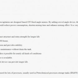 Mieszalniki GREATWALL seria CKJ mieszalnik obrotowy narożny z bocznym wejściem moc do 55 kW 190~350 obr./min