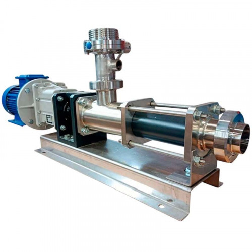 Pompa śrubowa 3101-0106, AISI 304/EPDM, 1,1 kW, 380 V/50 Hz, 400 obr./min, 6 barów, do szamponów, żeli, balsamów i mydeł