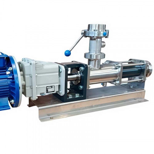 Pompa śrubowa 3101-0106, AISI 304/EPDM, 1,1 kW, 380 V/50 Hz, 400 obr./min, 6 barów, do szamponów, żeli, balsamów i mydeł