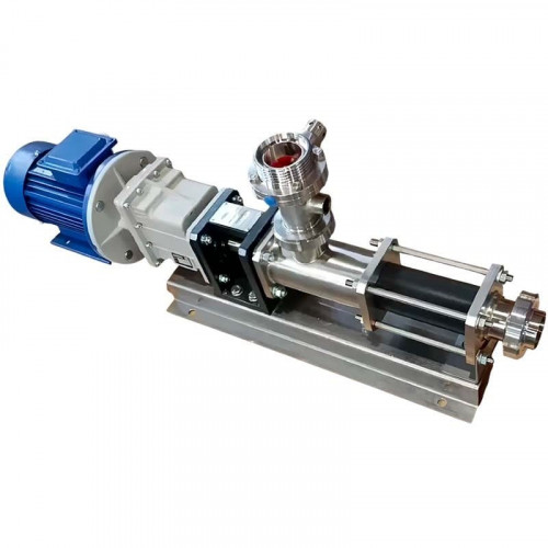 Pompa śrubowa 3101-0106, AISI 304/EPDM, 1,1 kW, 380 V/50 Hz, 400 obr./min, 6 barów, do szamponów, żeli, balsamów i mydeł