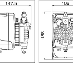 Pompa dozująca PDE PKX MA/AL 05-07 230V/240V