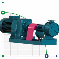 Pompa zębata do asfaltu EMSE EDP-I 2 1/2 cala, 25 m3/h, 3 bar, 4 kW, 500 obr./min, 380 V, 50 Hz z płaszczem grzewczym, motoreduktor