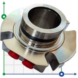Uszczelnienie kompaktowe R-BED 65, SIC/SIC/CAR/SIC/VITON, M/316