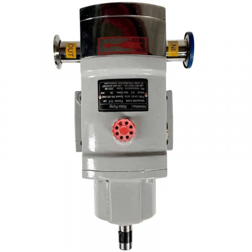 Pompa krzywkowa do produktów lepkich LQ3A-12-304/4/B, 1,3-3,2 m3/h, 0,3 MPa, 2,2 kW, 200-500 obr./min, AISI 304 bez silnika, przyłącze zaciskowe