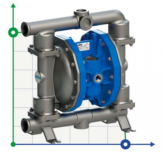 Pneumatyczna pompa membranowa SEKO Duotek AF160 AISI316