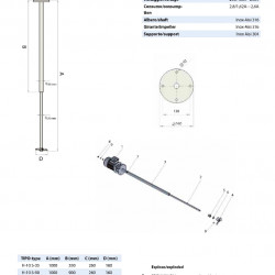 Mikser jest przemysłowy H-15 S-90, 220V
