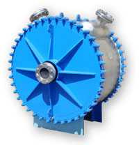 Rekuperacyjny wymiennik ciepła do szlamu 160m2 stal duplex SS UNS31803