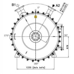 Rekuperacyjny wymiennik ciepła do szlamu 160m2 stal duplex SS UNS31803