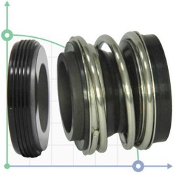 Uszczelnienie pompy R-MG1S20 20, SIC/SIC, VITON, 304, FG