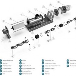 Pompa śrubowa Soltec ONV-3-01 do kawioru z cukinii, sosu, majonezu