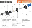 Pompa transferowa chlorku żelazowego QHB-G-50052EAL-SSH5V38AGABS-3801, GFRPP, 4 kW, 380 V, odśrodkowa, samozasysająca