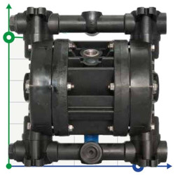 Pompa membranowa pneumatyczna BOXER 50 PVDF IB50-FCMTTFT--PC