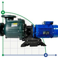 Pompa chemiczna do azotanu sodu QHB-750102 PVDF, 1300 l/min, 26,5 m, 380 V, odśrodkowa samozasysająca