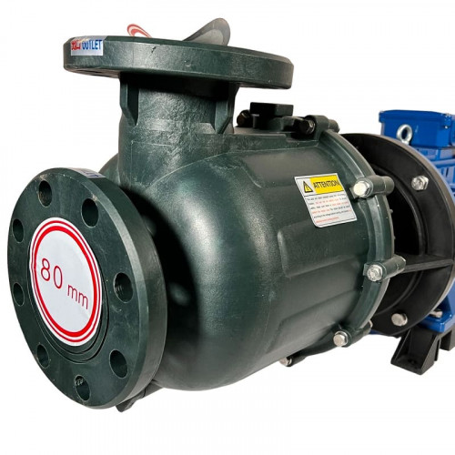 Pompa chemiczna do azotanu sodu QHB-750102 PVDF, 1300 l/min, 26,5 m, 380 V, odśrodkowa samozasysająca