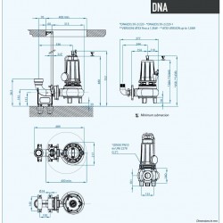 Pompa zanurzeniowa Dreno DNA 50-2/110 M z wirnikiem wirowym