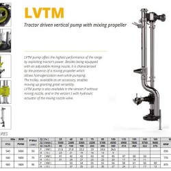 Veneroni LVTM 15/900, 4,5m, 576 m3/h pompa pionowa z WOM i śrubą mieszającą