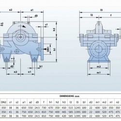 BSC4 350-430A/B, (1500) - pompa z podwójnym wejściem