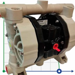 Pneumatyczna pompa membranowa PHOENIX P90 PP HYTREL+PTFE, 100 l/min do kwasu siarkowego