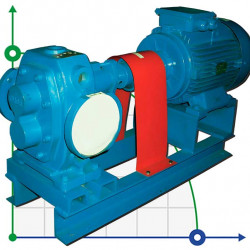 Pompa zębata do produktów lepkich EMSE EDP 1030, DN80, 30 m3/h, 4 bar, 11 kW, 1000 obr/min, stal węglowa, Ex, PLAN 01 API SEAL