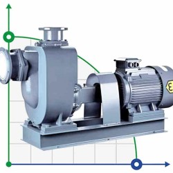 Samozasysająca pompa ze stali nierdzewnej BZWHB300-800-14/4, 55kW, 1450, Ex do produktów ropopochodnych