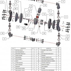 RUBY 080S-P-ZST-F  pompa membranowa pneumatyczny