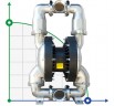 RUBY 080S-P-ZST-F  pompa membranowa pneumatyczny