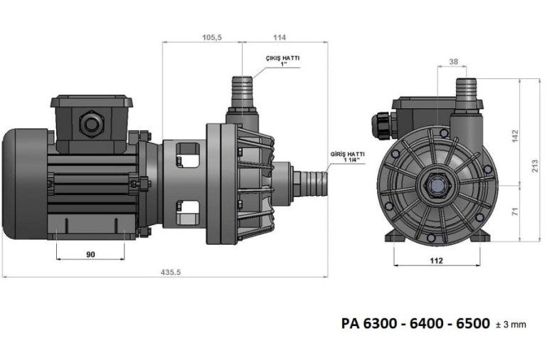 Pompa kwasoodporna DiaPump PA-6300 (0,37 kW)