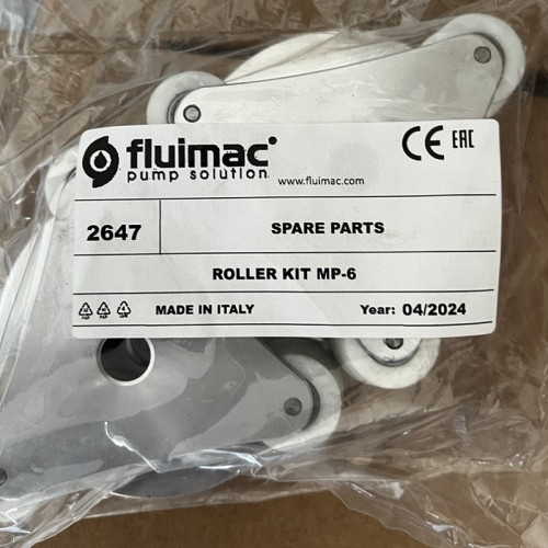 Zestaw rolek części zamiennych do pompy perystaltycznej FLUIMAC MP-6 Tube d. 12,7 mm