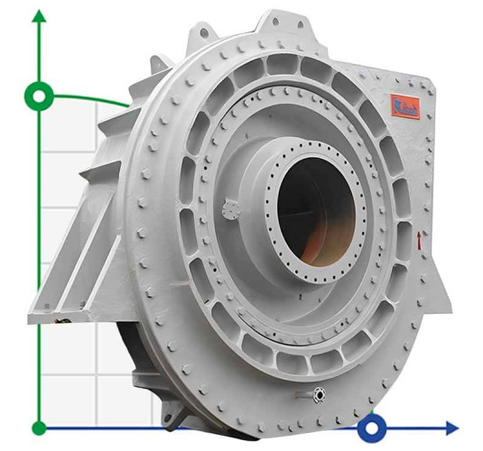 Pompa szlamowa do pogłębiarki WN, 200-1200 mm, 600-25000 m3/h, 20-67 m
