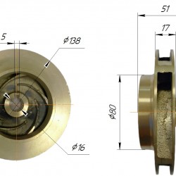 Wirnik do pompy 1004495 JL-65