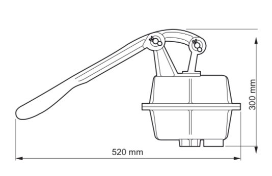 Ręczna pompa ROVATTI do usuwania powietrza z przewodu ssącego pompy PTO PRIMING PUMP -PAM