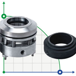 Uszczelnienie pompy R-HG202 65, SIC/CAR, VITON, 304