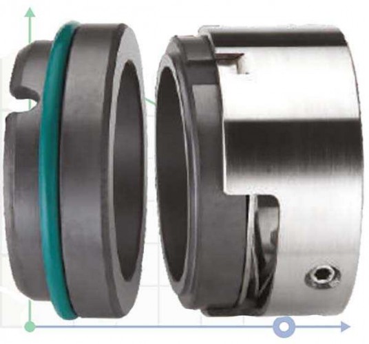 Uszczelnienie pompy R-M74N 16, SIC/SIC, VITON, 304, G9