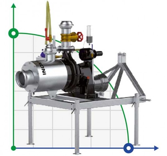 Veneroni LKT 125/850, 216 m3/h pompa wysokociśnieniowa od WOM