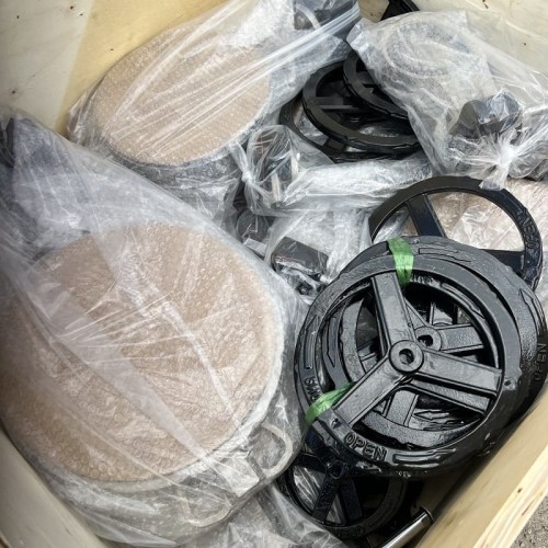 PN16 DN125 Zawór motylkowy, korpus i dysk ze stali nierdzewnej AISI 304, Seat EPDM