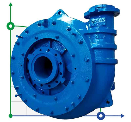 Pompa żwirowa KSGH z wysokim podnoszeniem, 150-400 mm, 180-5800 m3/h, 20-85 m