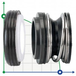 Uszczelnienie mechaniczne do pomp R-6 1, CAR/SIC, EPDM, 304