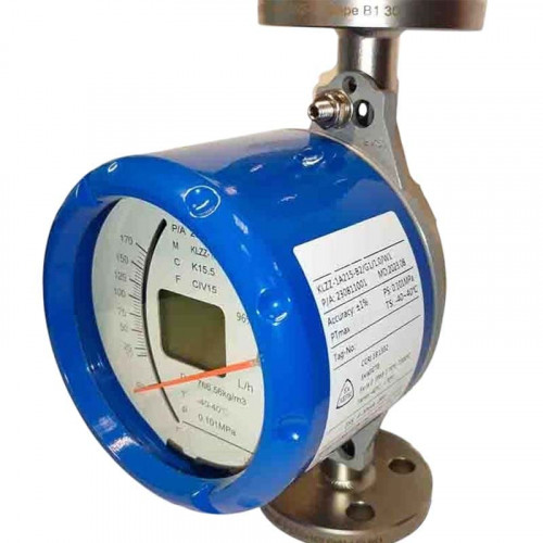 DN15 Przepływomierz rotametr do wody ze stali nierdzewnej KLZZ-DN15/PN16 (alcohol 95%, water 5%), 50...500 l/h, 4-20mA, Ex
