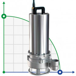 Pompa ściekowa ze stali nierdzewnej AIZL-S150, 27/19,5, 1,5 kW, 220 V, 2800 obr./min