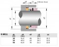 Uszczelnienie pompy Inoxpa R-W011 35, SS/CAR, EPDM, 304