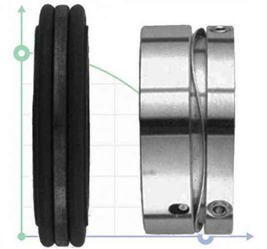 Uszczelnienie pompy Inoxpa R-W011 35, SS/CAR, EPDM, 304