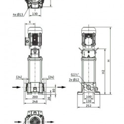WILO HELIX FIRST V1009-5/16/E/S/400-50 pompa wielostopniowa