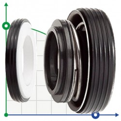 Uszczelnienie pompy R-SB 16, SIC/SIC, NBR, 304