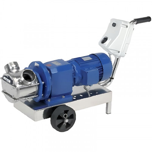 Pompa wirnikowa LIVERANI RID MAXI 80 NR TF 4,5-3,3kW, 600-300obr./min, 380V z przekładnią, na wózku z panelem sterowania CE, ochrona pracą na sucho