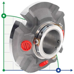 Uszczelnienie kasetowe R-CURC 4.1/4, SIC/SIC, VITON, 316L