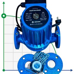 Pompa obiegowa z mokrym wirnikiem do kotłowni HGR750-DN40, 220 V